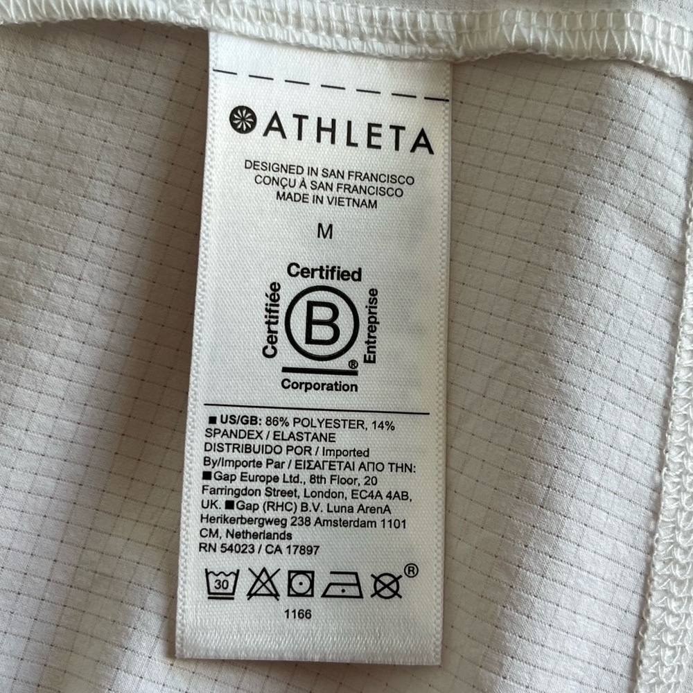 Athleta Boundless Tank Top White Medium Women’s Athletic Workout Yoga Running - Picture 6 of 9